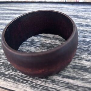 Elegant Dark Brown Wooden Bracelet